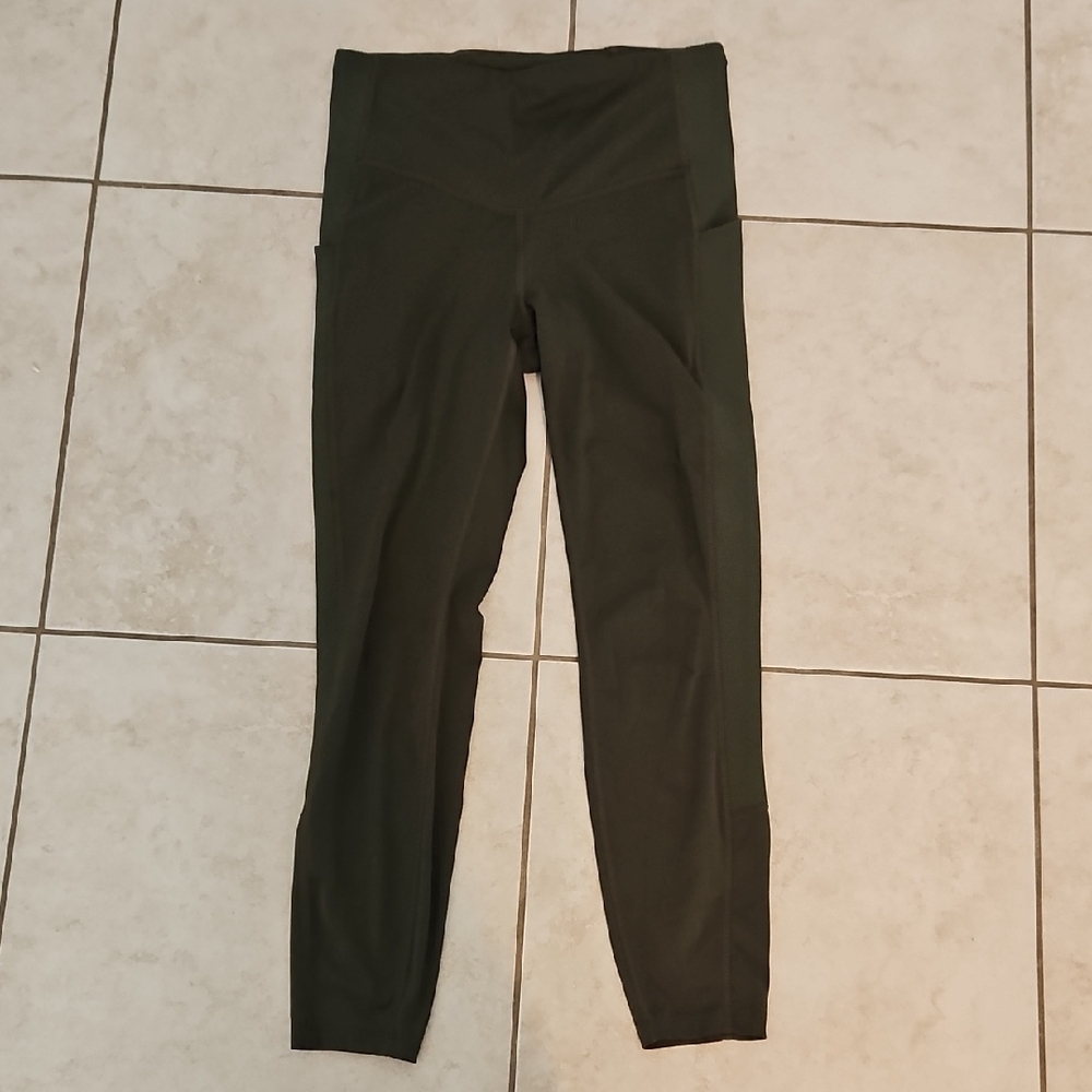 Dark Green High-Waisted Leggings